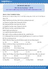 Đề thi giữa kì 2 GDĐP 7 Hà Nội - loigiaihay.com